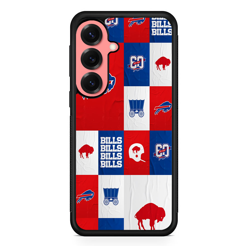 Buffalo Bills Collage Samsung Galaxy S25 Case | Protective Case for Samsung Galaxy S25