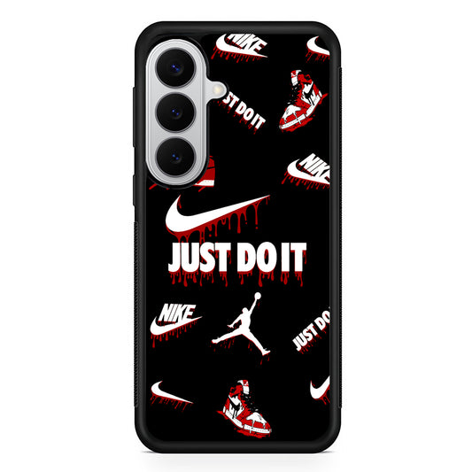 Nike X Air Jordan Black Samsung Galaxy S26 Case | Slim Samsung Galaxy S26 Rubber Case