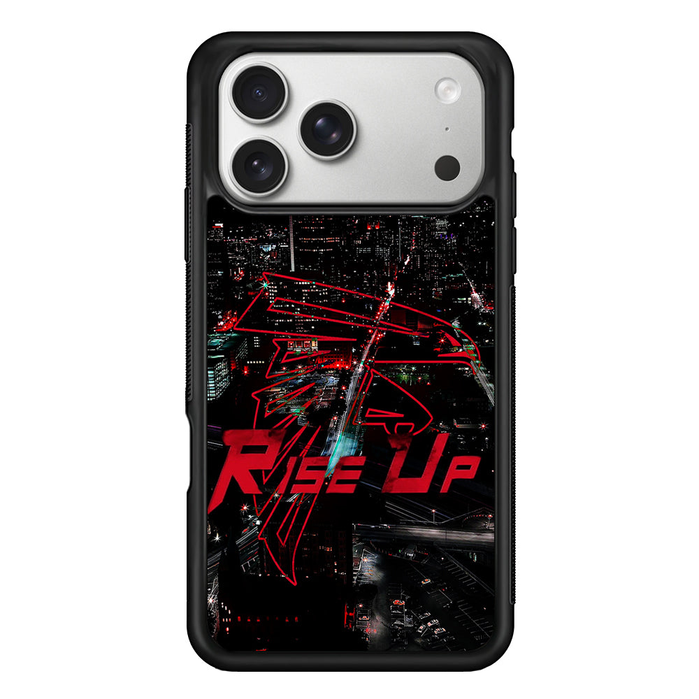 Atlanta Falcons Rise Up iPhone 17 Pro Case | Slim Rubber Case for iPhone 17 Pro