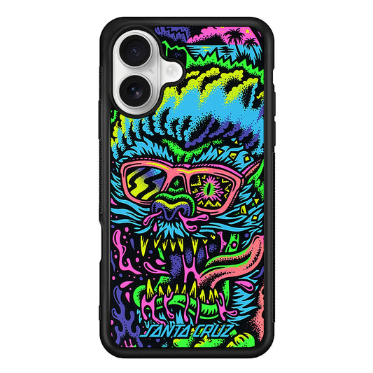 Santa Cruz Beast Rampage iPhone 16 Plus Case | Slim Rubber Case for iPhone 16 Plus