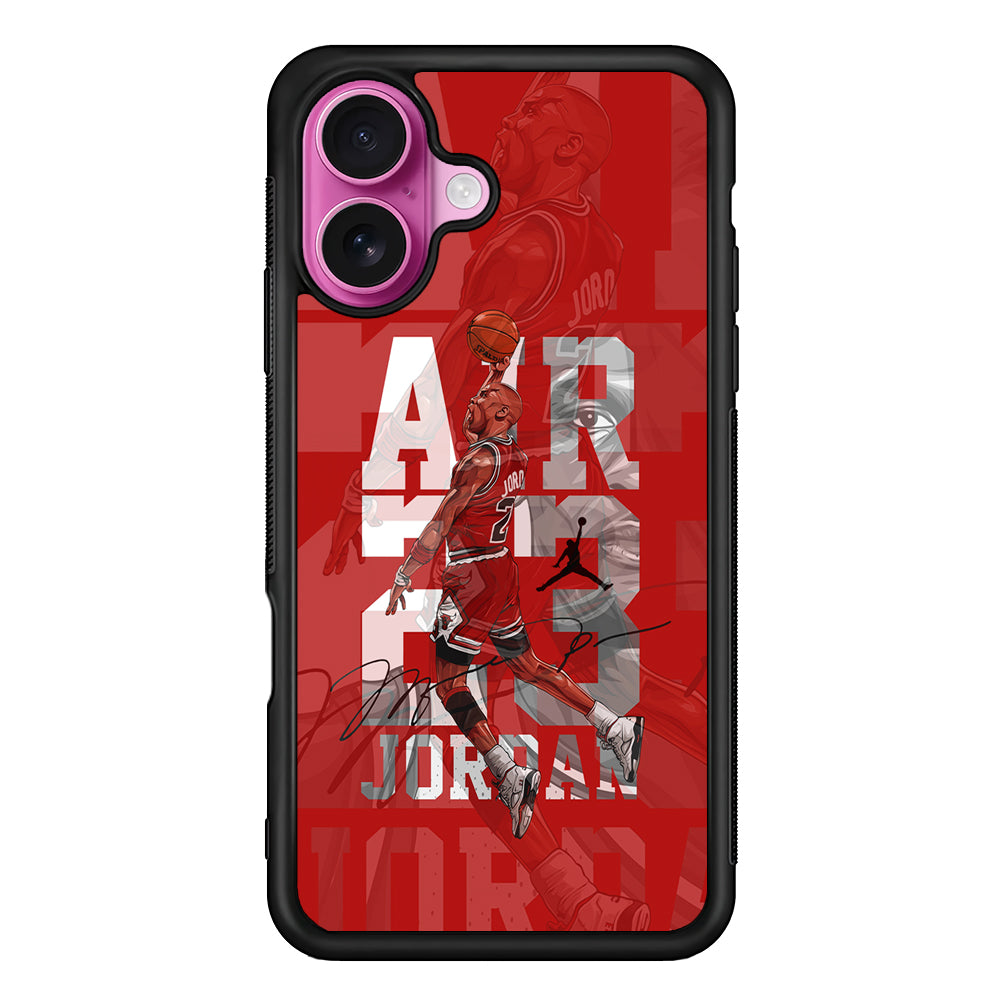 Air Jordan Silver Light iPhone 17 Case - Slim Rubber Case for iPhone 17