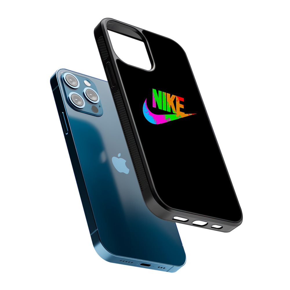Nike Word Rainbow 2D Rubber Phone Case | Slim Protective Phone Case