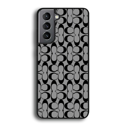Coach Black Grey Samsung Galaxy S24 Plus Case | Slim Rubber Case for Samsung Galaxy S24 Plus
