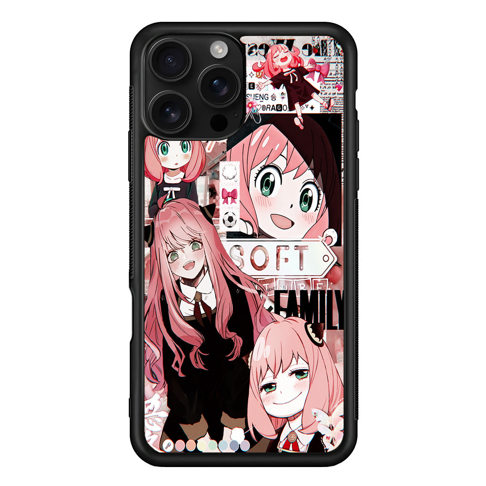Anya Forger Aesthetic iPhone 16 Pro Case | Durable Protective Case for iPhone 16 Pro