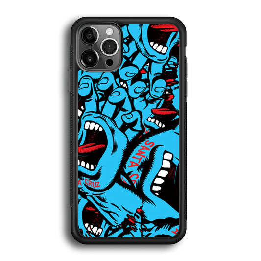 Santa Cruz Skateboard Pattern iPhone 12 Pro Max Case | Slim Rubber Case for iPhone 12 Pro Max