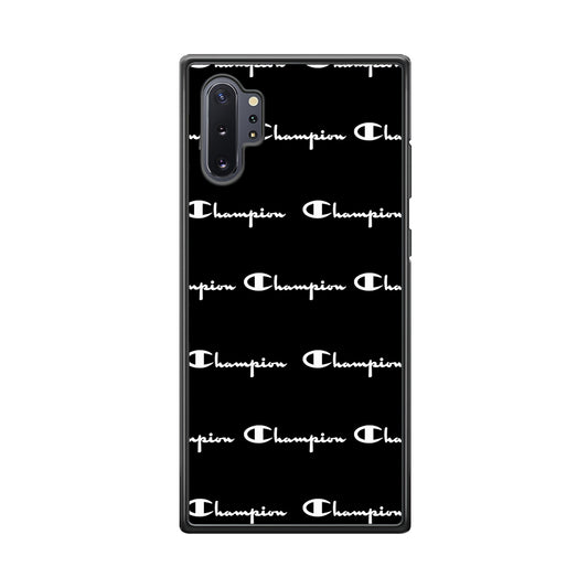 Champion Bland And White Samsung Galaxy Note 10 Plus Case | Slim Rubber Case for Samsung Galaxy Note 10 Plus