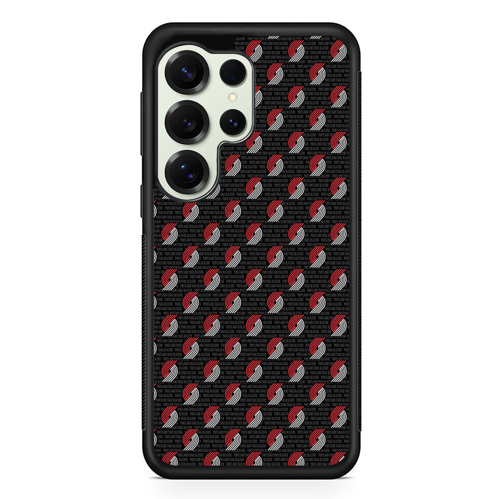 Portland Trail Blazers Pattern Samsung Galaxy S25 Ultra Case | Durable Rubber Case for Samsung Galaxy S25 Ultra