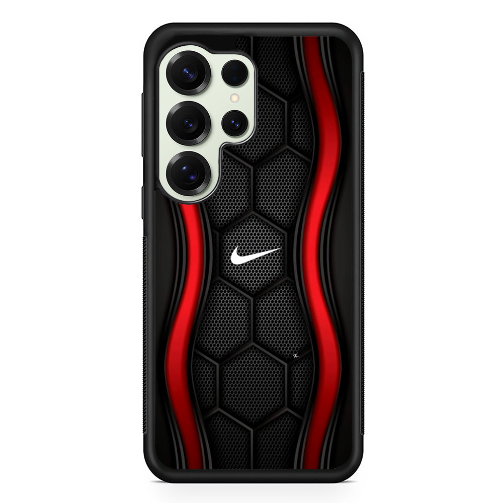 Nike Futuristic Hexagon Dome Samsung Galaxy S25 Ultra Case | Durable Rubber Case for Samsung Galaxy S25 Ultra