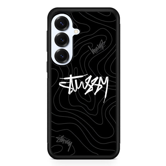 Stussy Black Vibes Samsung Galaxy S25 Plus Case | Slim Rubber Case for Samsung Galaxy S25 Plus
