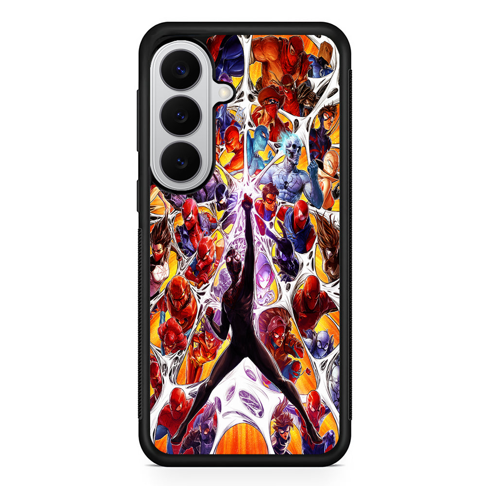 Spider-Man Multiverse Art Samsung Galaxy S26 Case | Protective Rubber Cover