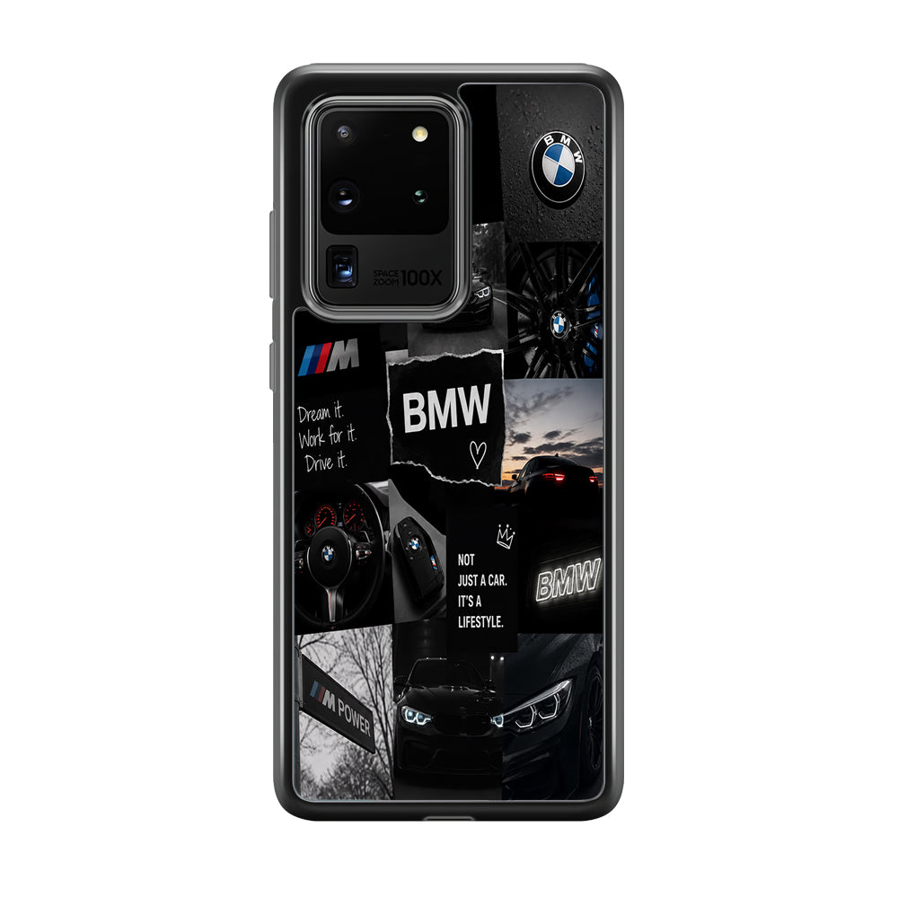 BMW M4 Cinematic Collage Samsung Galaxy S20 Ultra Case | Slim Rubber Case for Samsung Galaxy S20 Ultra