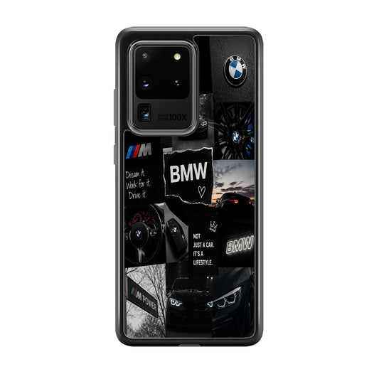 BMW M4 Cinematic Collage Samsung Galaxy S20 Ultra Case | Slim Rubber Case for Samsung Galaxy S20 Ultra