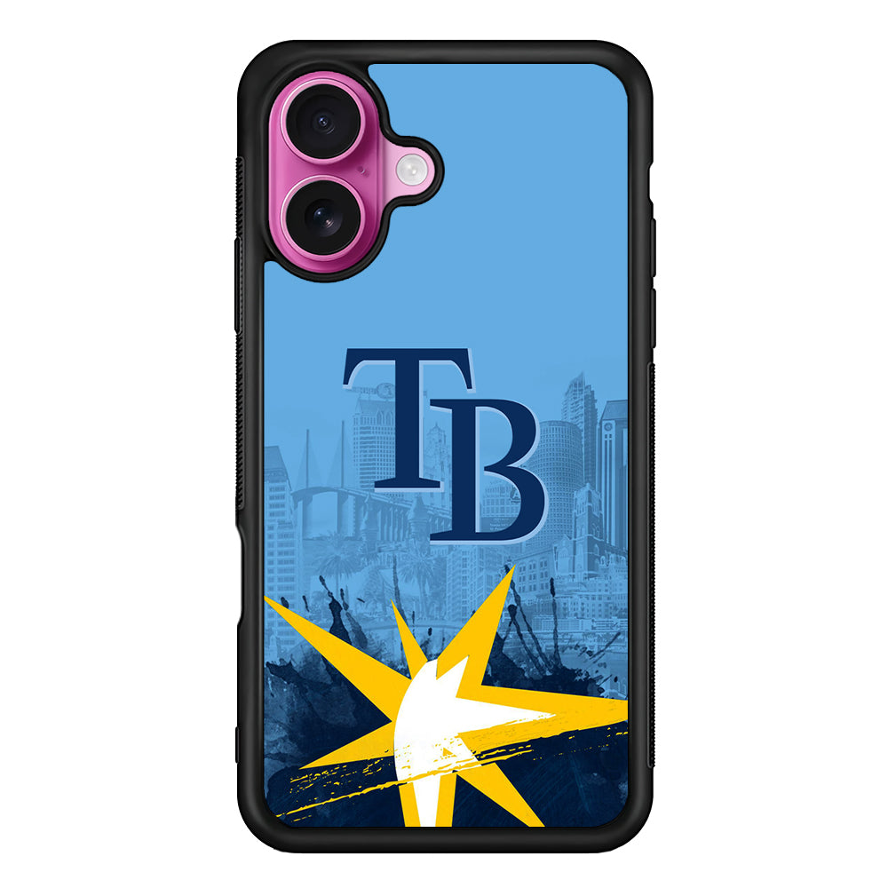 Tampa Bay Rays Logo iPhone 17 Case | Slim Protective Rubber Phone Cover