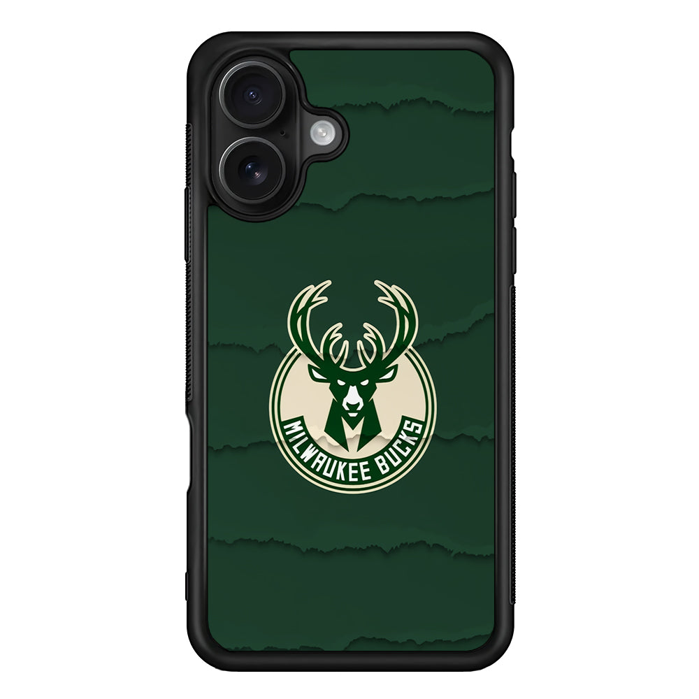 Milwaukee Bucks Logo iPhone 16 Case - Oxvistore