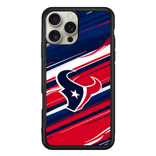 Houston Texans Abstract Color iPhone 16 Pro Max Case | Stylish Protective Case for iPhone 16 Pro Max