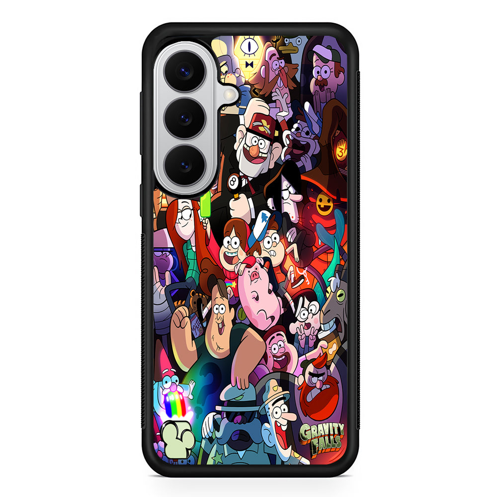 Gravity Falls All Character Samsung Galaxy S26 Case | Protective Rubber Cover
