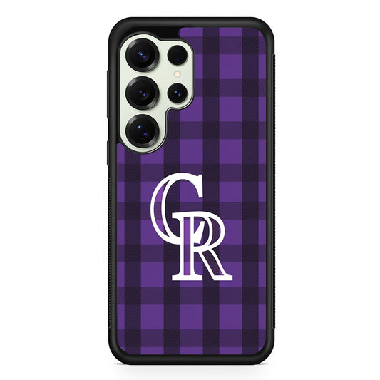 Colorado Rockies Pattern Samsung Galaxy S25 Ultra Case | Durable Rubber Case for Samsung Galaxy S25 Ultra