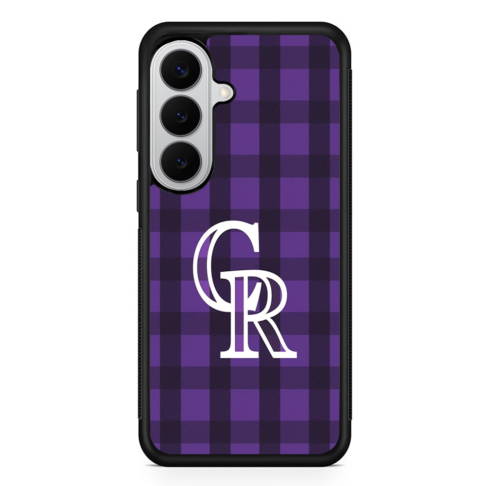 Colorado Rockies Pattern Samsung Galaxy S26 Case | Protective Rubber Cover