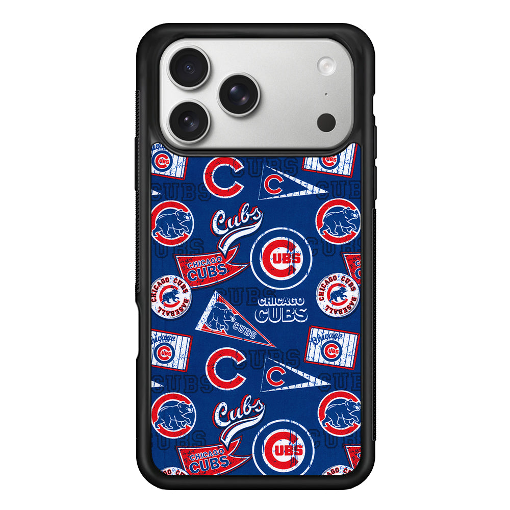 Chicago Cubs Retro iPhone 17 Pro Case | Slim Rubber Case for iPhone 17 Pro