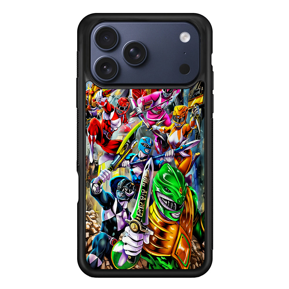 Power Rangers Squad iPhone 17 Pro Max Case | Slim Protective Cover for iPhone 17 Pro Max