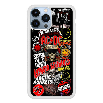 90s Rock Metal Aesthetic 2D Rubber Phone Case