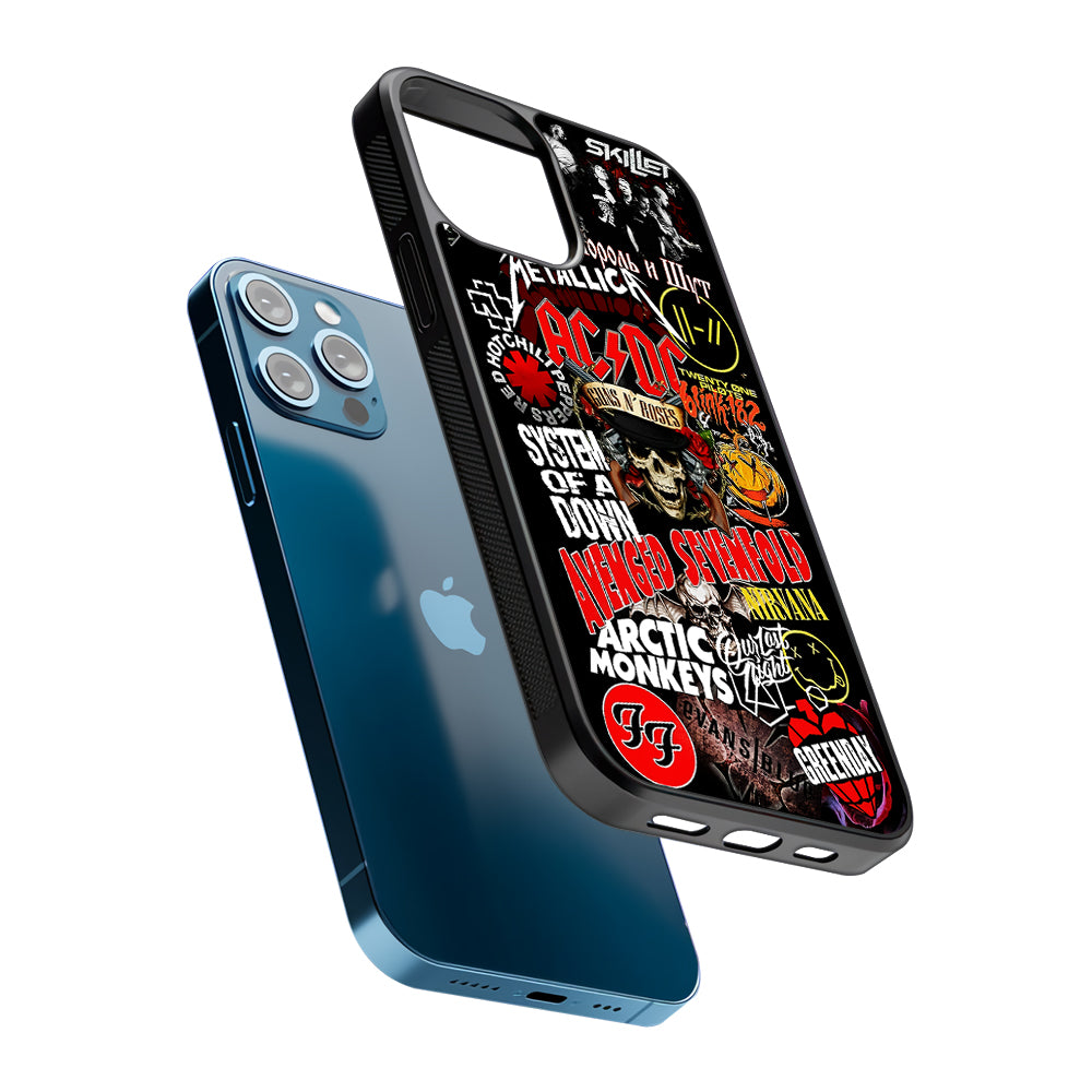 90s Rock Metal Aesthetic 2D Rubber Phone Case