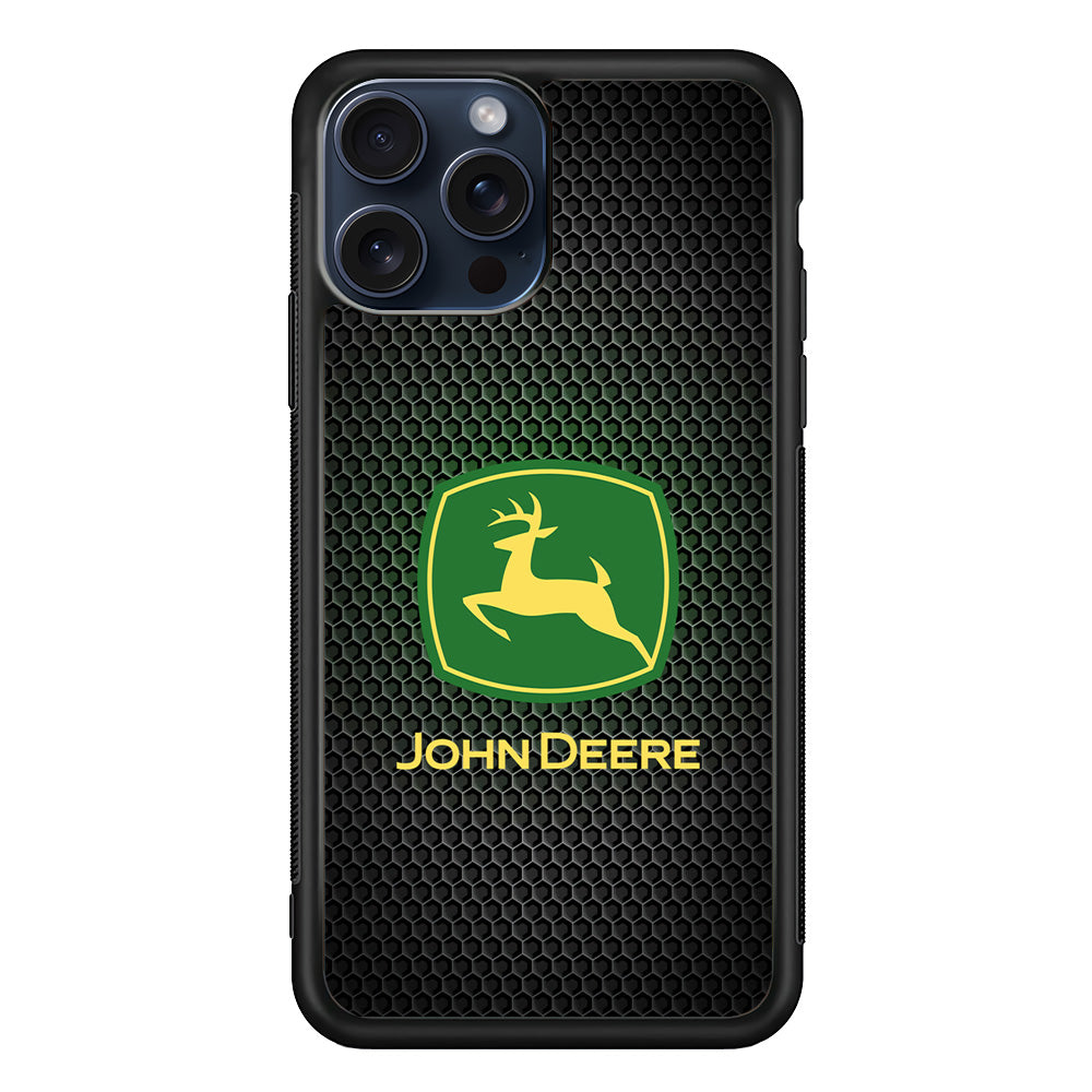 John Deere Fiber Illusion iPhone 15 Pro Max Case | Slim Rubber Case for iPhone 15 Pro Max