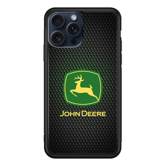 John Deere Fiber Illusion iPhone 15 Pro Max Case | Slim Rubber Case for iPhone 15 Pro Max