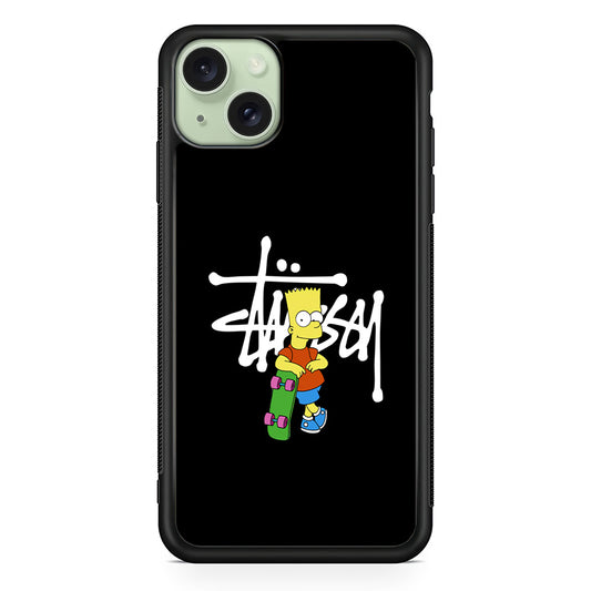 Stussy Simpson Skate iPhone 14 Plus Case | Slim Rubber Case for iPhone 14 Plus