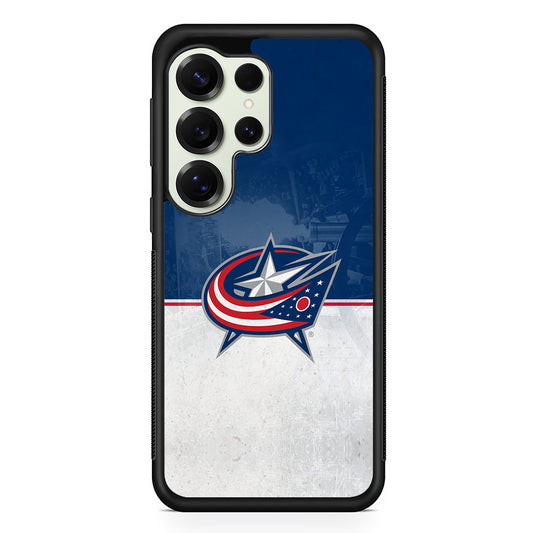 Columbus Blue Jackets Logo Samsung Galaxy S25 Ultra Case | Durable Rubber Case for Samsung Galaxy S25 Ultra