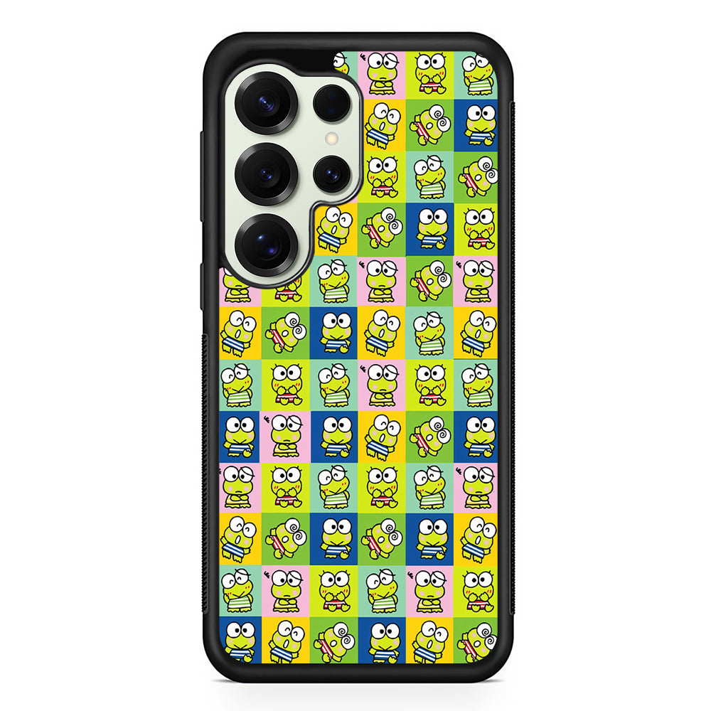 Keroppi Frog Cartoons Pattern Samsung Galaxy S25 Ultra Case | Durable Rubber Case for Samsung Galaxy S25 Ultra