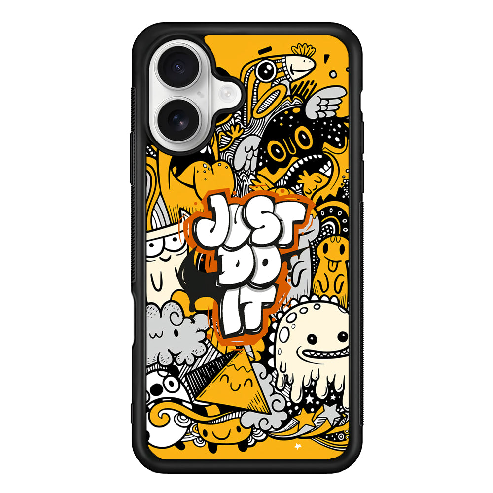 Nike Make Smile with Doodle iPhone 16 Plus Case – Slim Fit Protective Phone Case