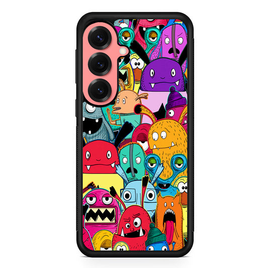 Doodle Monsters Graffiti Art Samsung Galaxy S25 Case | Protective Case for Samsung Galaxy S25
