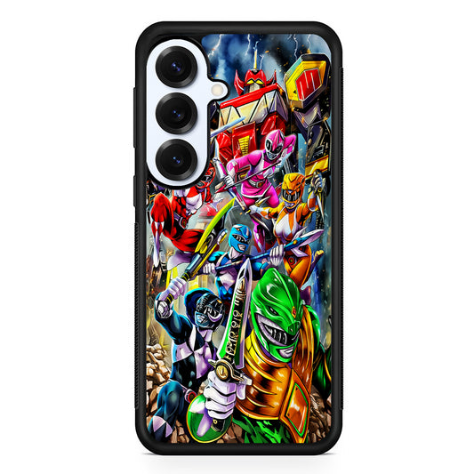 Power Rangers Squad Samsung Galaxy S25 Plus Case | Slim Rubber Cover for Samsung Galaxy S25 Plus