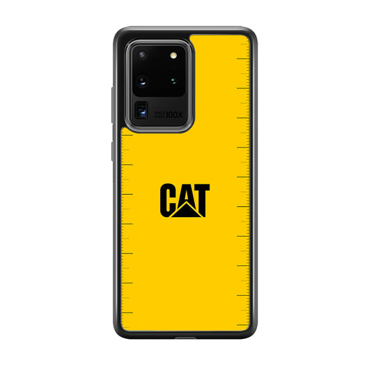 Caterpillar Logo Heavy Duty Samsung Galaxy S20 Ultra Case | Slim Rubber Case for Samsung Galaxy S20 Ultra