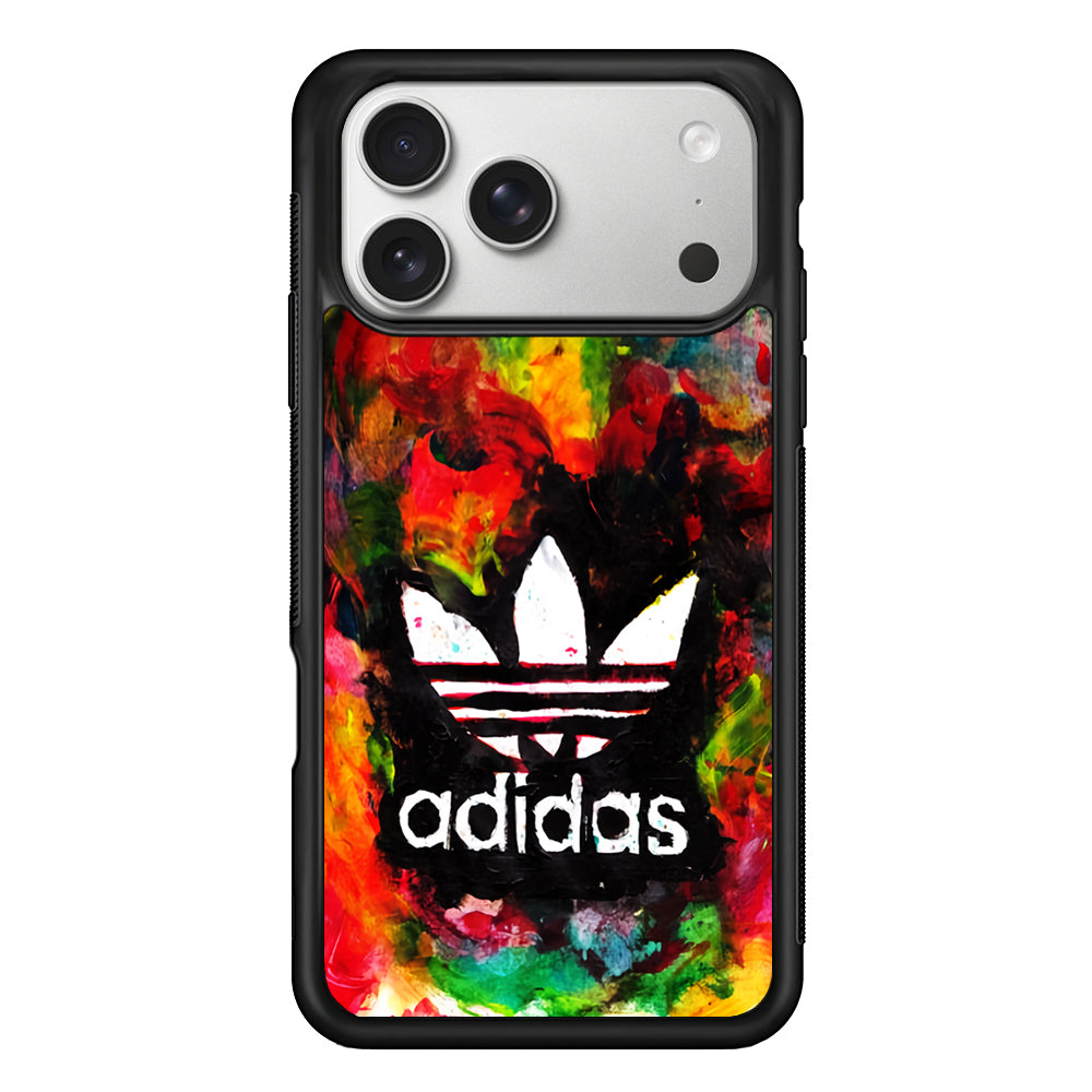 Adidas Logo Colorful Painting iPhone 17 Pro Case | Slim Protective Case for iPhone 17 Pro