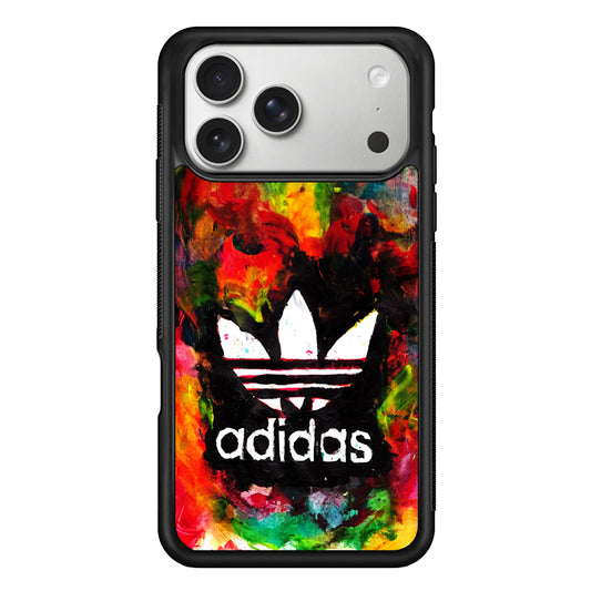 Adidas Logo Colorful Painting iPhone 17 Pro Case | Slim Protective Case for iPhone 17 Pro