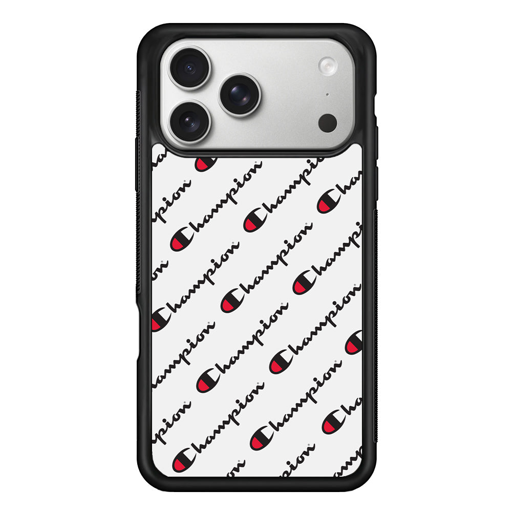 Champion Ebon-Ashgray iPhone 17 Pro Case | Slim Rubber Case for iPhone 17 Pro