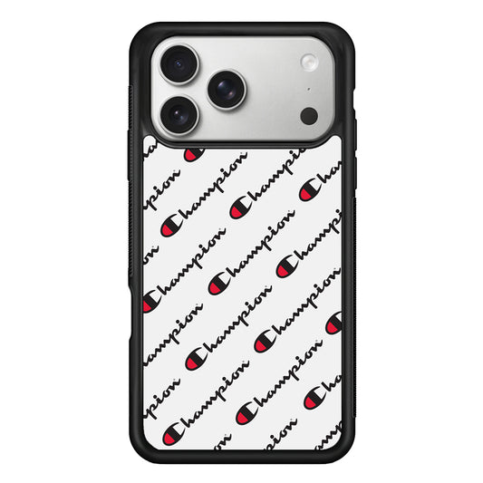 Champion Ebon-Ashgray iPhone 17 Pro Case | Slim Rubber Case for iPhone 17 Pro