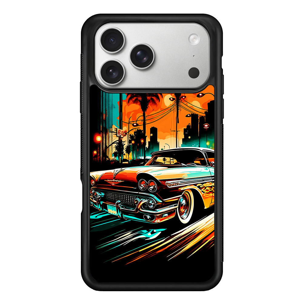 Classic Car Vintage Art iPhone 17 Pro Case | Slim Rubber Case for iPhone 17 Pro