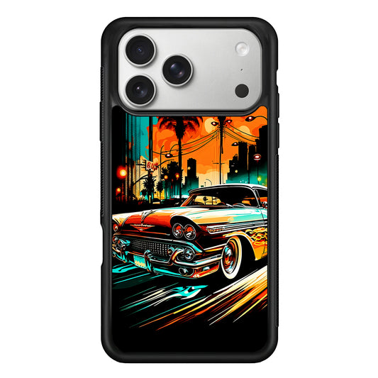Classic Car Vintage Art iPhone 17 Pro Case | Slim Rubber Case for iPhone 17 Pro