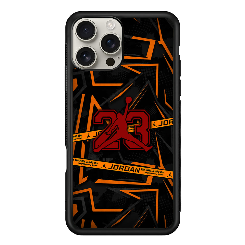 Air Jordan Orange Shapes iPhone 16 Pro Max Case | Durable Everyday Protective Cover