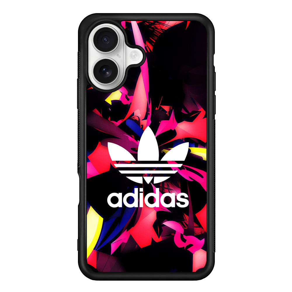 Adidas Logo Colorful Abstract iPhone 16 Plus Case – Slim Fit Protective Phone Case
