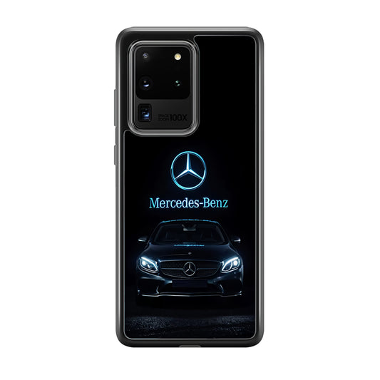 Mercedes-Benz Blue Dark Aesthetic Samsung Galaxy S20 Ultra Case | Slim Rubber Case for Samsung Galaxy S20 Ultra