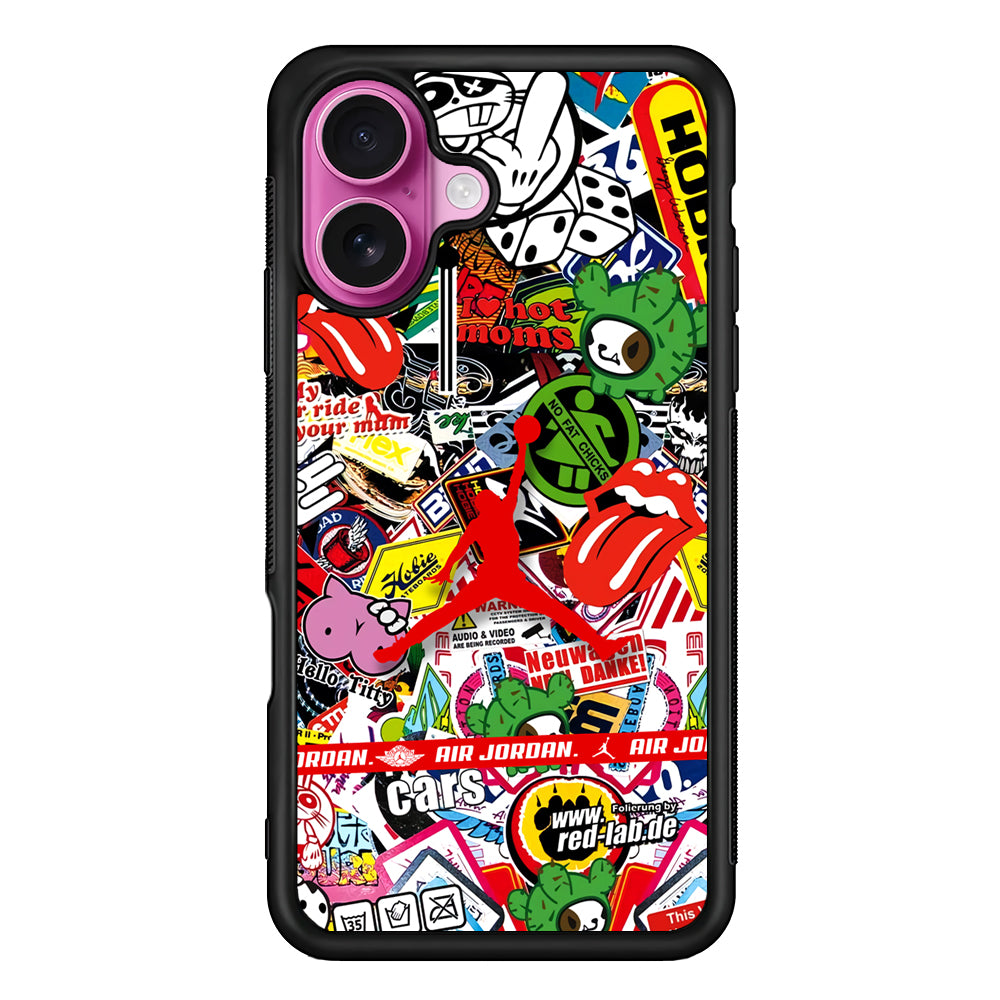 Air Jordan Mix Squad iPhone 17 Case - Slim Rubber Case for iPhone 17