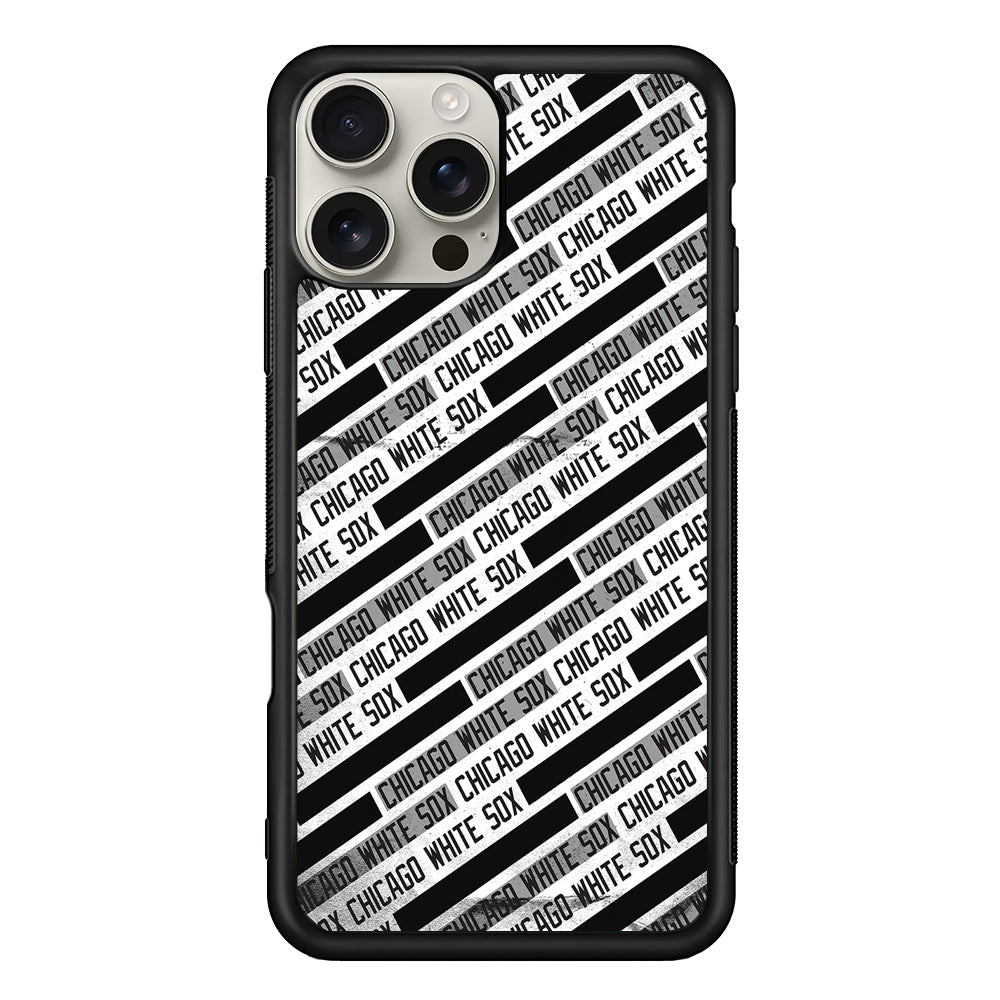 Chicago White Sox Pattern iPhone 16 Pro Max Case | Stylish Protective Case for iPhone 16 Pro Max