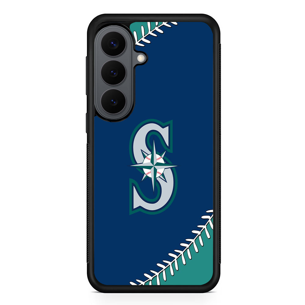 Seattle Mariners Ball Samsung Galaxy S26 Plus Case | Slim Rubber Case for Samsung Galaxy S26 Plus