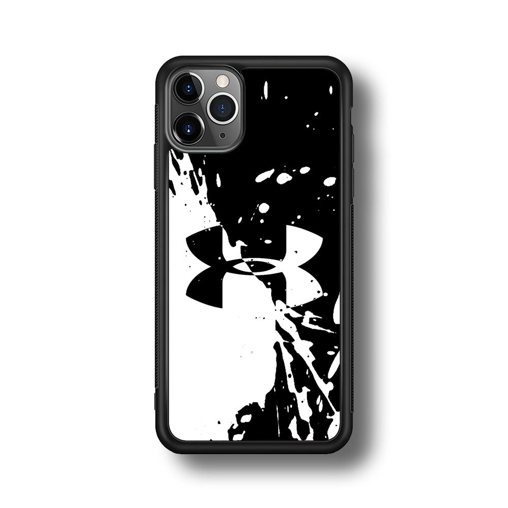 Under Armour Black White iPhone 11 Pro Max Case | Slim Rubber Case for iPhone 11 Pro Max