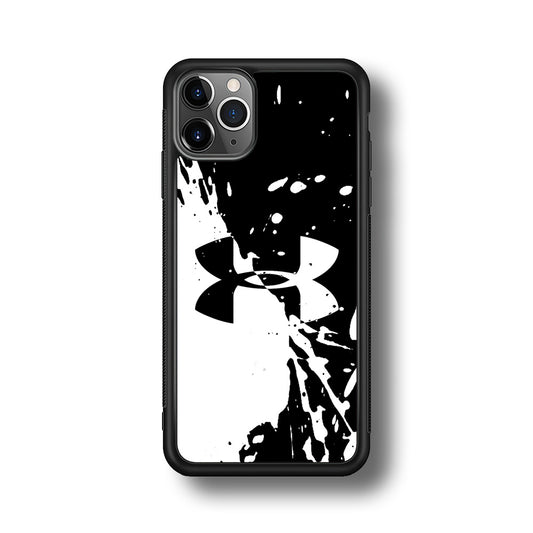 Under Armour Black White iPhone 11 Pro Max Case | Slim Rubber Case for iPhone 11 Pro Max