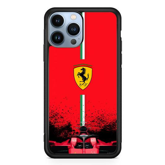 Ferrari Luxury Car Logo iPhone 15 Pro Max Case | Slim Rubber Case for iPhone 15 Pro Max